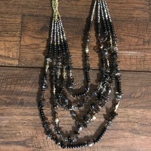 Neiman Marcus Black chunky necklace